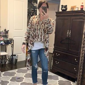 Open face sweater/cardigan